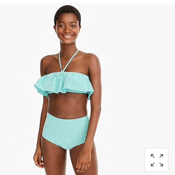 J. Crew Other - J Crew Black Gingham Swimsuit, size medium, NWT